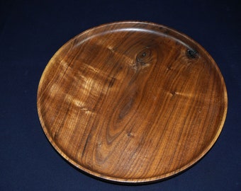 Vintage wooden bowl wooden plate walnut handmade tea tray