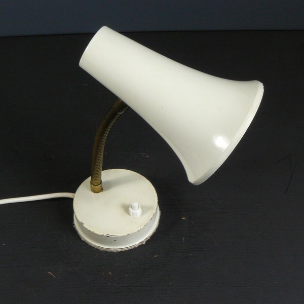 midcentury Tischlampe *DBGM OMI* Metall Flexi 50s German Table Lamp