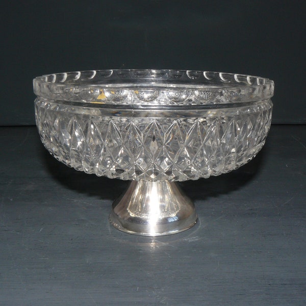 Vintage Crystal Glass Bowl *BMF*Dessert Bowl Confectionery Bowl 50s