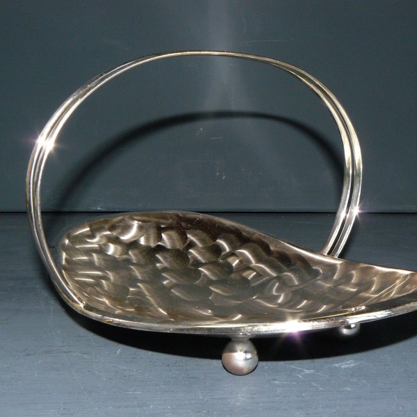 vintage serving bowl *Quist*confectionery bowl silver-plated 50s English