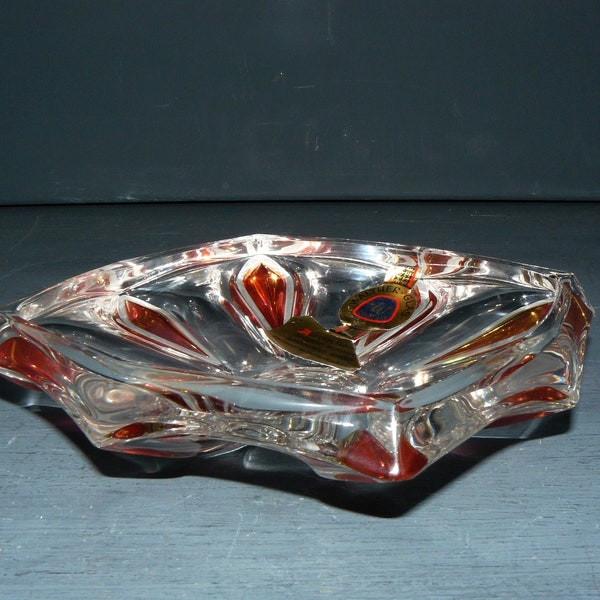 Vintage Glass Bowl*Walther Crystal Glass* 60s Confectionery Bowl