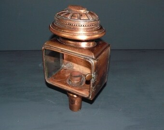 antique carriage lamp lantern copper lantern ca.1910 coachman lantern