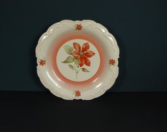 vintage porcelain plate *Schwarzenhammer Bavaria* 30s German ceramic