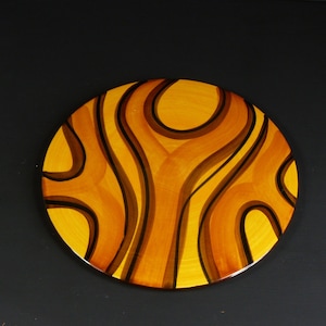 vintage design cake plate *Stützel Sachs* Dec. 408 cheese plate hand painted 70s German cake cheese plate