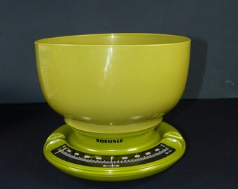 vintage kitchen scale*Soehnle* green baking scale 70s