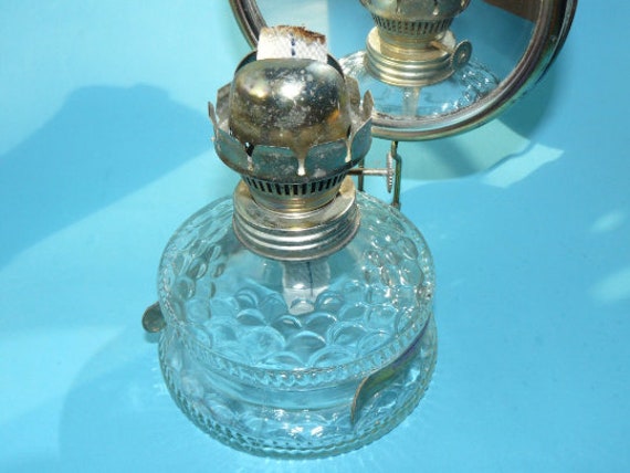 Antique Petroleum Lamp Oil At 1900 With Mirror Antique Petroleum Lamp Oil At 1900