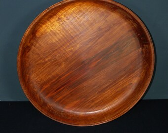 Vintage wooden bowl wooden plate plum handmade tea tray