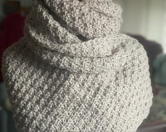 Knitting Pattern – Scarf “Große Perle” (PDF Download) | Easy Knitting Pattern with Nostalgic Design