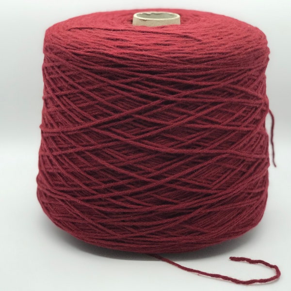 Merino/Cashmere/Angora - 1 Kone (800gr.) / Hochwertige Wolle / Farbe Rot - Sonderposten