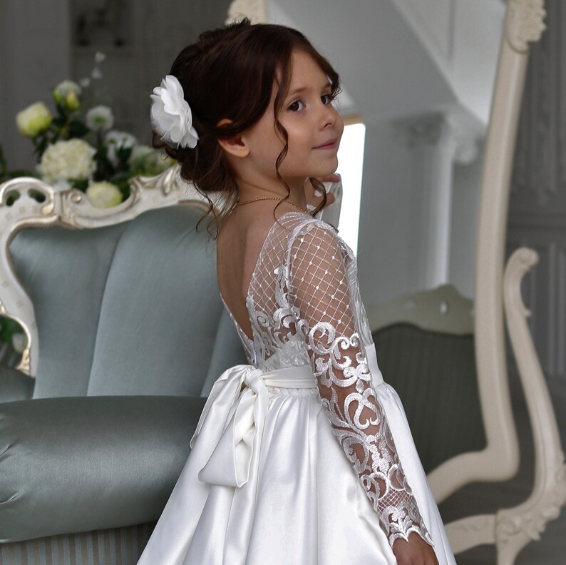 Ivory Flower Girl Dresswedding Baby Dresstutu Dress Etsy