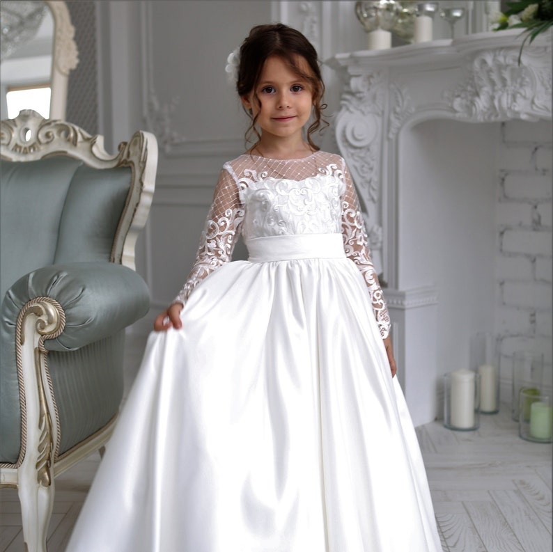 Ivory Flower Girl Dresswedding Baby Dresstutu Dress Etsy