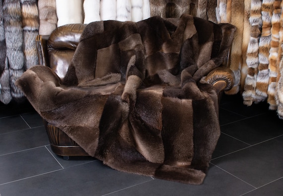 Beaver pelt blanket sale