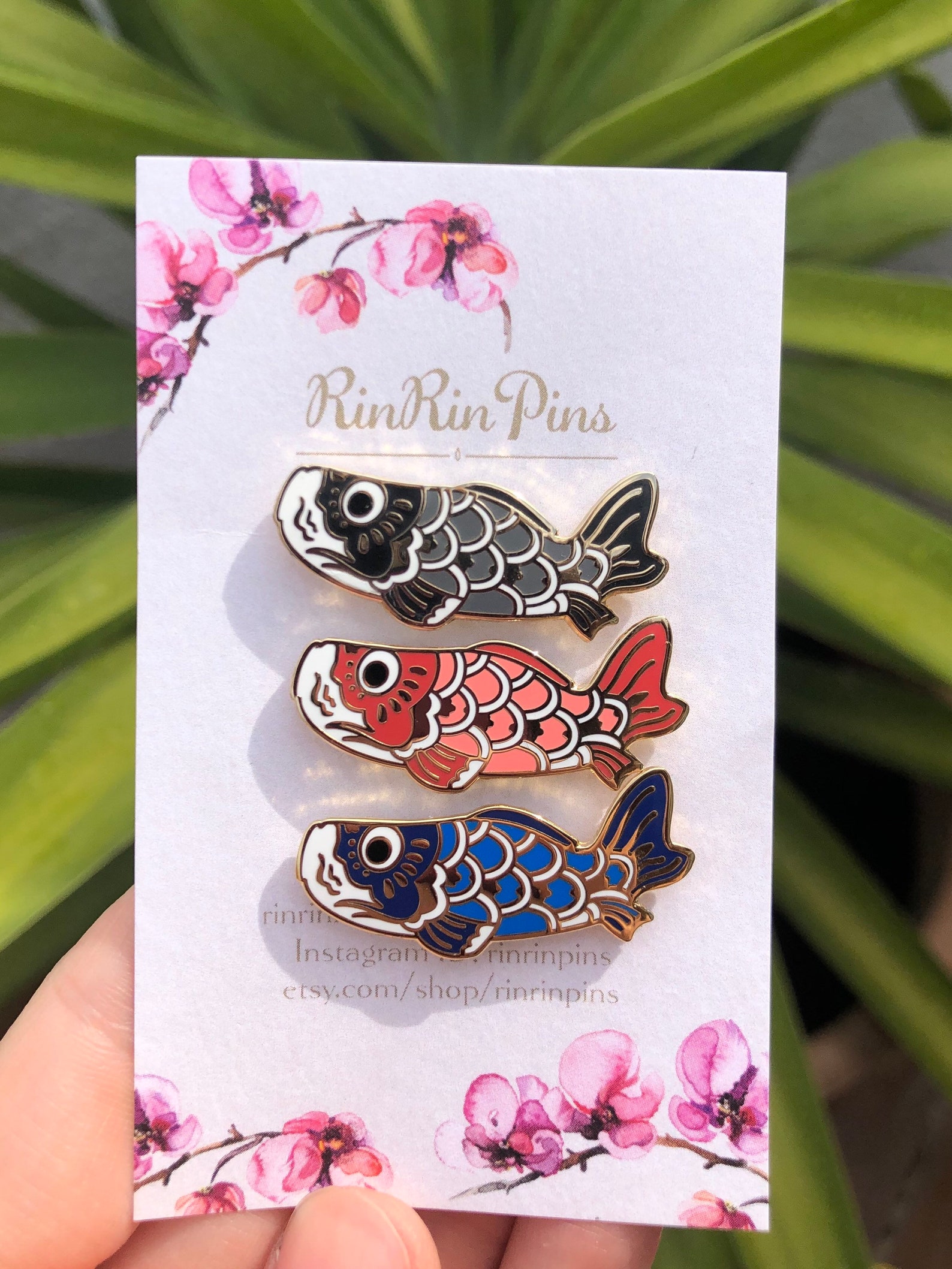 Koinobori Japanese Koi Fish Hard Enamel Pin - Etsy