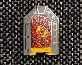 Dragon Eye mountain door hard enamel pin