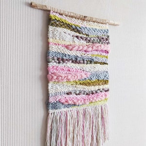 Woven Wall Hanging Tapestry Weaving Wall Art Decor Modern image 4