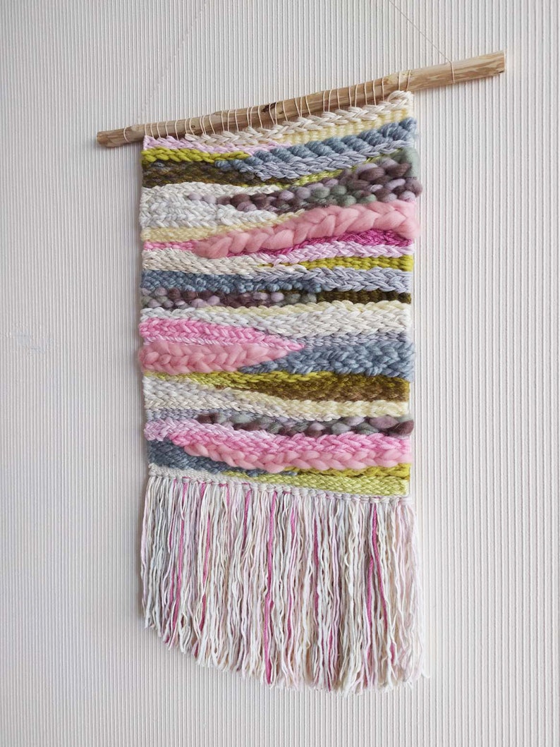 Woven Wall Hanging Tapestry Weaving Wall Art Decor Modern image 3