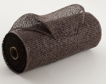10" Poly Burlap Mesh - Chocolate Brown (10 yards)