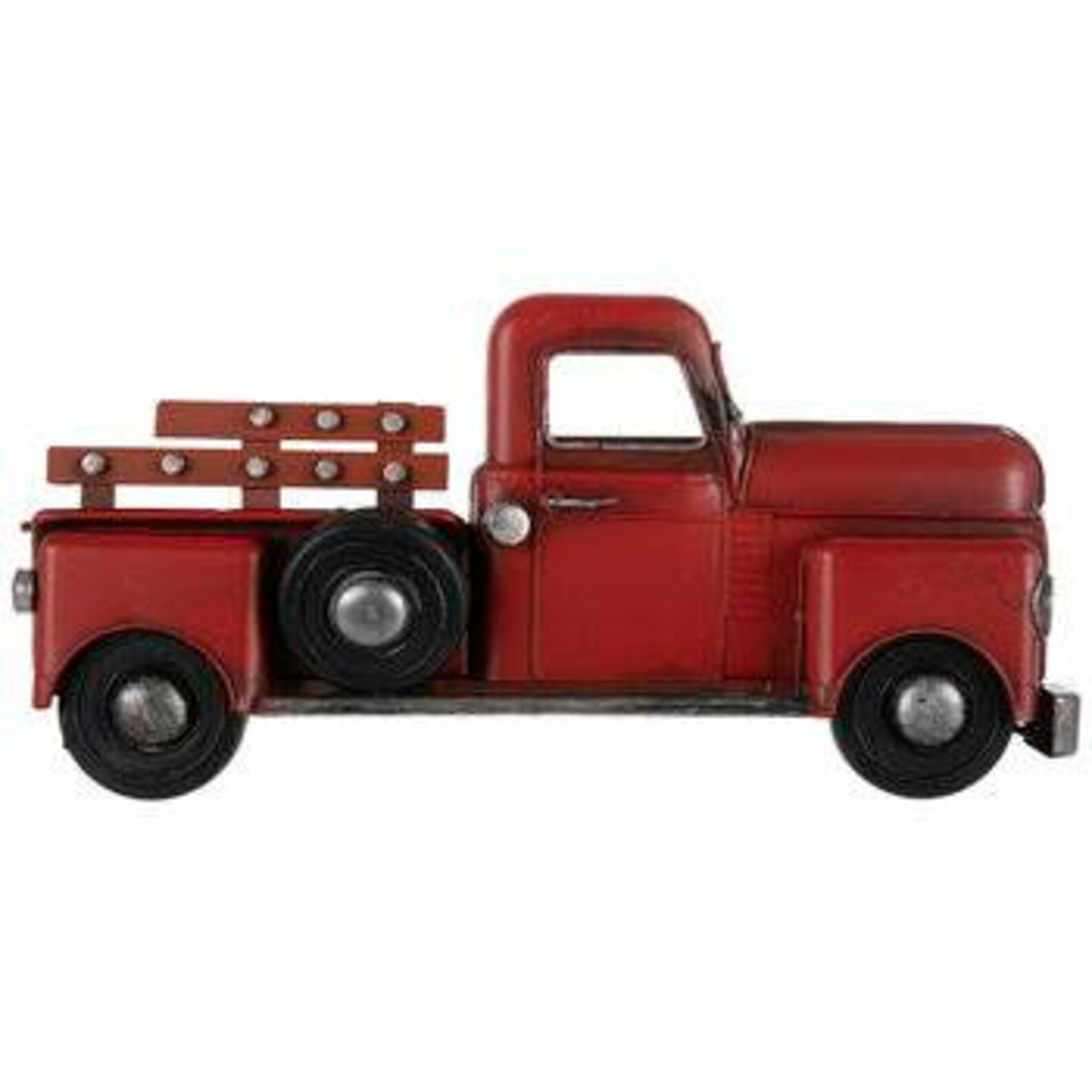 Red Vintage Truck Metal Wall Decor Etsy