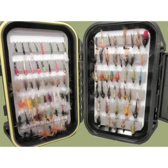 Trout Flies Boxed set 40 in total named patterns in description NBX118 Buzzers