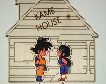 Colgador de llaves Kame House y personajes de Dragonball