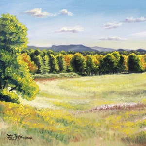 View in the Berkshires from West Stockbridge - Fine Art Print