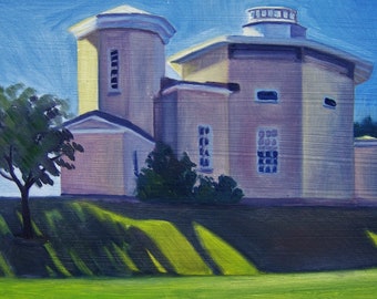 The Octagon at Amherst College - 11" x 14" Fine Art Print