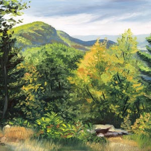 Bare Mountain from Mount Norwottuck in Hadley, Massachusetts - Fine Art Print