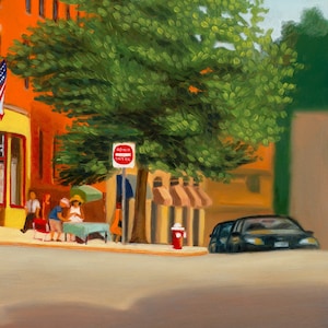 A View of Downtown Northampton, Massachusetts Fine Art Print on Paper image 2