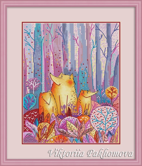 Chart Counted Cross Stitch Pattern Needlework Xstitch Forest/'s Fairy