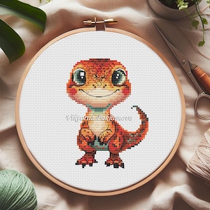 赤ちゃん恐竜クロスステッチパターンpdf カラフルなジュラ紀の動物の子供用刺繍 ミニ保育園の装飾 かわいい新しい女の子男の子のベビーシャワーのタペストリー