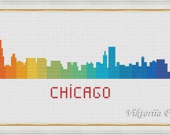 Chicago Cross Stitch Pattern - Etsy