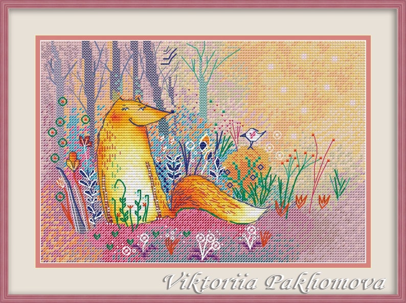 Chart Counted Cross Stitch Pattern Needlework Xstitch Forest/'s Fairy
