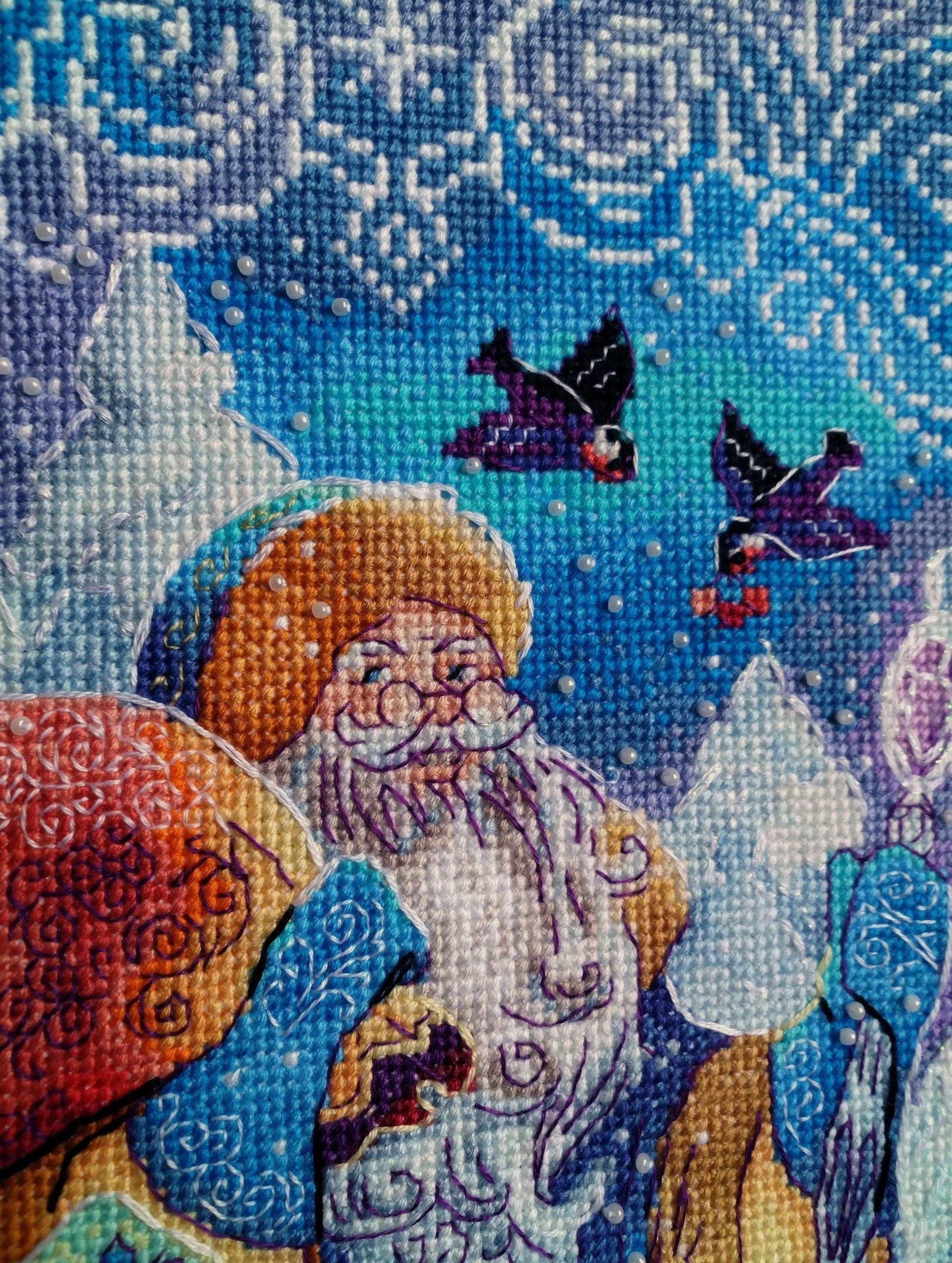 Christmas Stitch Tapestry for Sale by FunkeyMonkey9