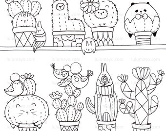Coloring Doodle And Illustration By Lulumayoart On Etsy