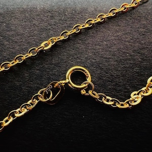 Cadena maciza de oro amarillo de 18k 50 cm 1,70 mm 750/1000