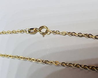 18k solid yellow gold chain, 45 cm, 2 mm, 750/1000