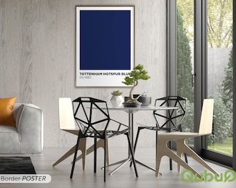 TOTTENHAM HOTSPUR BLUE - Pantone® Style Inspired Football Colour Poster - In sizes A4 - A0