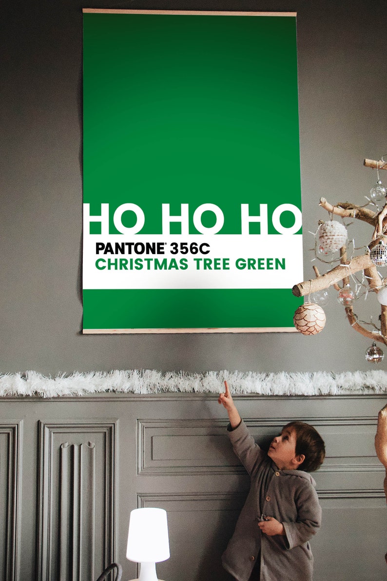 Pantone® 356C CHRISTMAS TREE GREEN Poster Printed on Etsy