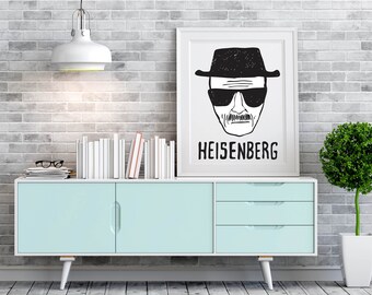 HEISENBERG Movie / Tv Poster - From the incredible BREAKING BAD series - Cult Movie Posters