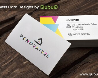 LUXURY BUSINESS CARDS - Double Sided - Printed on 450gsm board with a Matt Laminate Finish