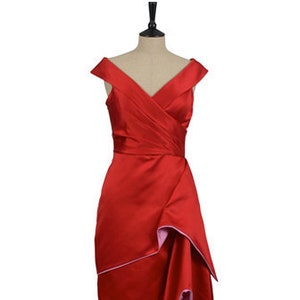 Red mother of the bride dress / mother of the groom dress/ 1950s inspired dress / size 12 / wedding outfit/ wedding dress/ vintage inspired