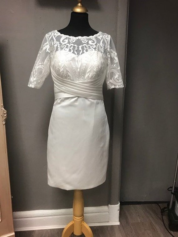 lace civil wedding dress