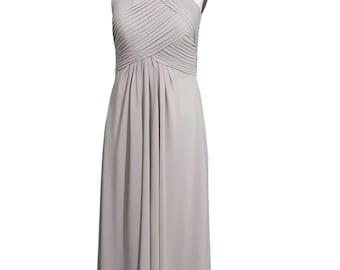 jersey a-line bridesmaid dress with knot detail As Is Jersey A-Line Dress with Knot Detail