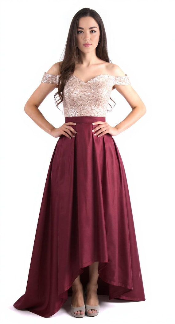waterfall evening dress Lena Waterfall Drape Gown