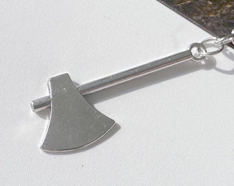 Ax Keychain | Mini Tool Key Ring for Mechanics & DIY Fans | Metal Spanner Gift for Him | Car Key Accessory