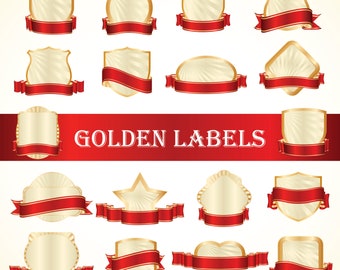 Label, Ribbon SVG, Shield SVG, golden badges labels, Shield vector dxf, Shields digital clipart svg, Vintage Frames, Shield clip art