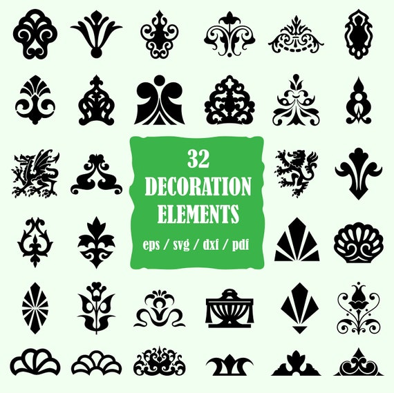 Download Decorative Element Svg Design Element Svg Grunge Svg Dxf Etsy