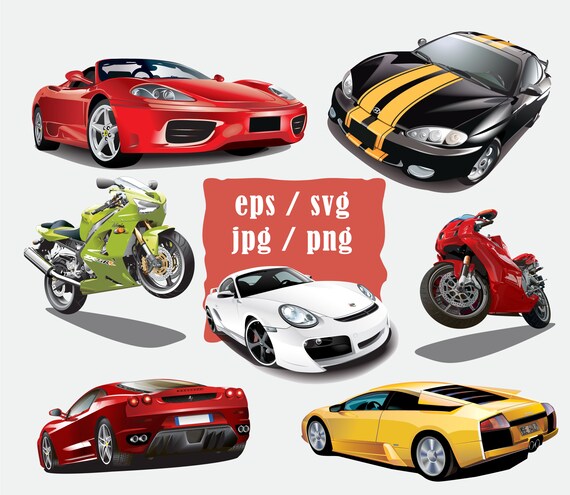 Download Sport Car Svg Png Jpg Digital Printable Car Teenager Room Etsy