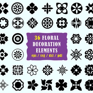 Floral svg, flourish png, Swirls Svg, Decoration svg, spring svg, swirl svg, DXF files cricut, silhouette floral ornament printable, Divider