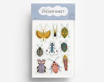 Kiss Cut Bugs Sticker Sheet